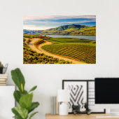 VS, Washington, Lake Chelan. Benson Vineyards Poster (Thuiskantoor)