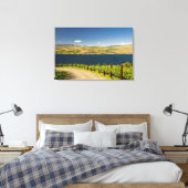 VS, Washington, Lake Chelan. Wijngaard Canvas Afdruk (Insitu (Slaapkamer))