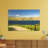 VS, Washington, Lake Chelan. Wijngaard Canvas Afdruk (Insitu (Woonkamer))