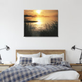 VS, Washington, Lopez Island, Ochtendnevel op Canvas Afdruk (Insitu (Slaapkamer))