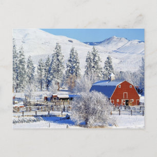 VS, Washington, Methow Valley, Schuren in Briefkaart