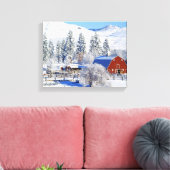 VS, Washington, Methow Valley, Schuren in Canvas Afdruk (Insitu (Woonkamer))
