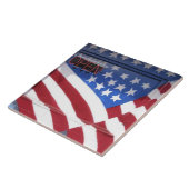 VS, Washington, Moses Lake. Muurschildering van de Tegeltje (Zijkant)