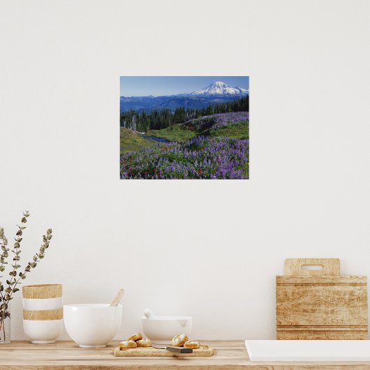 VS, Washington Mt. Adams Wilderness, Meadows Poster (Keuken)
