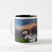 VS, Washington, Mt. Rainier. Morning sun Tweekleurige Koffiemok (Voorkant links)