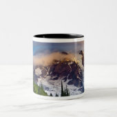 VS, Washington, Mt. Rainier. Morning sun Tweekleurige Koffiemok (Center)