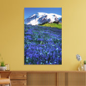 VS, Washington, Mt. Rainier Nationaal Park. Mt. Canvas Afdruk (Insitu (Woonkamer))