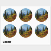 VS, Washington, Mt. Rainier National Park 2 Ronde Sticker (Vel)