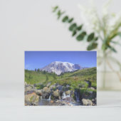 VS, Washington, Mt Rainier NP, Mt Rainier en 2 Briefkaart (Staand voorkant)