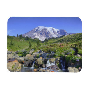 VS, Washington, Mt Rainier NP, Mt Rainier en 2 Magneet