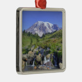 VS, Washington, Mt. Rainier NP, Mt. Rainier en 2 Metalen Ornament (Rechts)