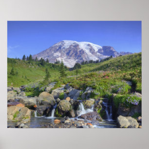 VS, Washington, Mt. Rainier NP, Mt. Rainier en 2 Poster