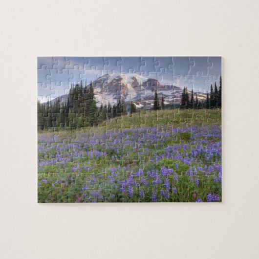 VS, Washington, Mt. Rainier NP, Mt. Rainier en Legpuzzel (Horizontaal)