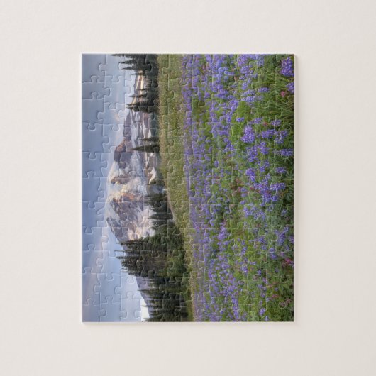 VS, Washington, Mt. Rainier NP, Mt. Rainier en Legpuzzel (Verticaal)