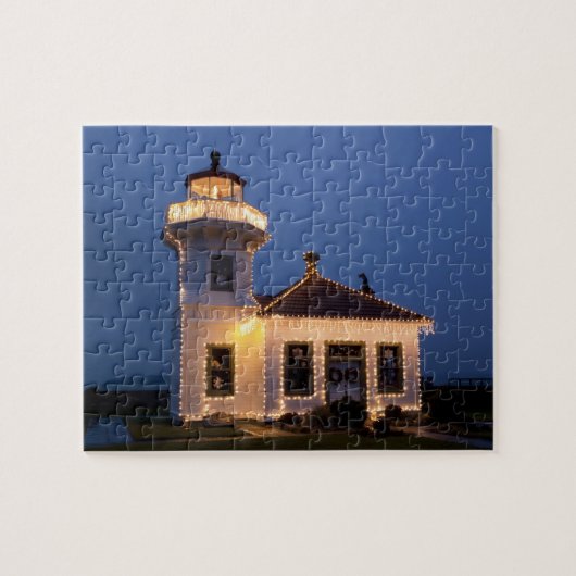VS, Washington, Mukilteo. Mukilteo-vuurtoren Legpuzzel (Horizontaal)
