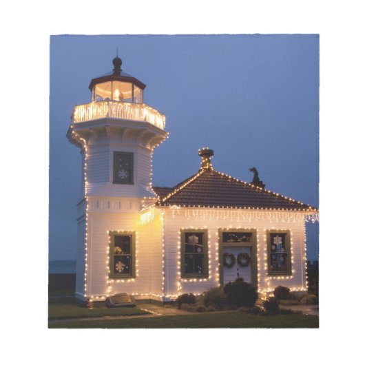VS, Washington, Mukilteo. Mukilteo-vuurtoren Notitieblok (Voorkant)