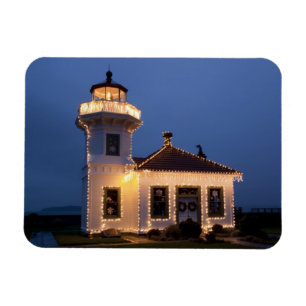VS, Washington, Mukilteo. Vuurtoren van Mukilteo Magneet