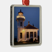 VS, Washington, Mukilteo. vuurtoren van Mukilteo Metalen Ornament (Rechts)