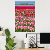 VS, Washington. Multicolored Tulpen Poster (Thuiskantoor)