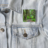 VS, Washington, Olympic National Park, Hoh Vierkante Button 5,1 Cm (In situ)