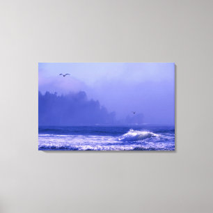 VS, Washington, Olympic National Park. Mist Canvas Afdruk