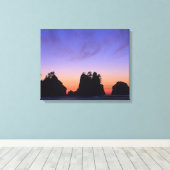 VS, Washington, Olympic National Park, Shi-shi Canvas Afdruk (Insitu (Houten vloer))