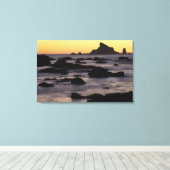 VS, Washington, Olympic Nat'l Park, Zeestacks Canvas Afdruk (Insitu (Houten vloer))
