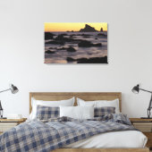 VS, Washington, Olympic Nat'l Park, Zeestacks Canvas Afdruk (Insitu (Slaapkamer))
