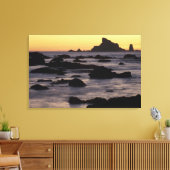 VS, Washington, Olympic Nat'l Park, Zeestacks Canvas Afdruk (Insitu (Woonkamer))