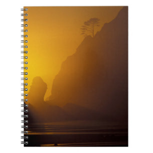 VS, Washington, Olympic Nat'l Park, Zonsondergang, Notitieboek