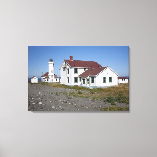 VS, Washington, Port Townsend, Point Wilson Canvas Afdruk (Voorkant)