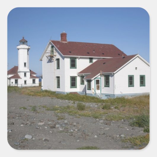 VS, Washington, Port Townsend, Point Wilson Vierkante Sticker (Voorkant)