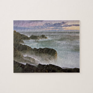 VS, Washington, San Juan-eilanden.  Golven slaan Legpuzzel