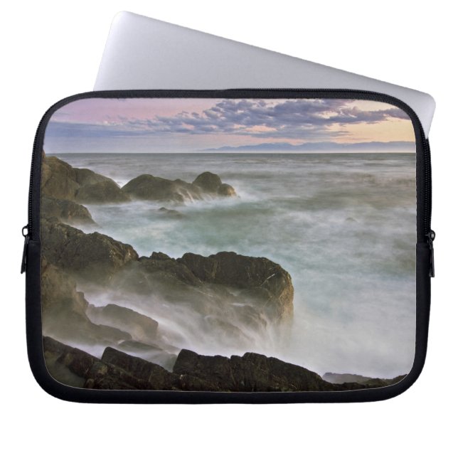 VS, Washington, San Juan-eilanden.  Waves craves Laptop Sleeve (Voorkant)