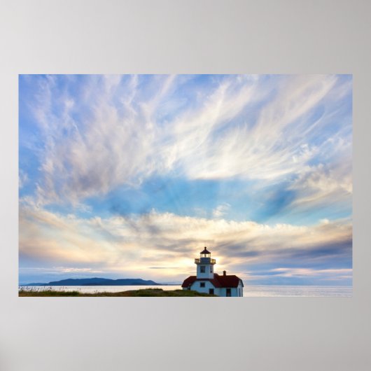 VS, Washington, San Juan Islands. Zonsondergang 2 Poster (Voorkant)