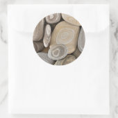 VS, Washington, Seabeck. Close-up van strand 2 Ronde Sticker (Tas)