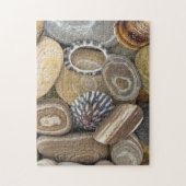 VS, Washington, Seabeck. Close-up van strand Legpuzzel (Verticaal)