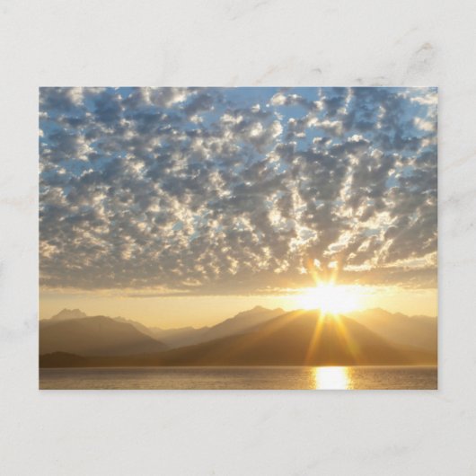 VS, Washington, Seabeck. Zonsondergang Briefkaart (Voorkant)