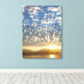 VS, Washington, Seabeck. Zonsondergang Canvas Afdruk (Insitu (Houten vloer))