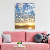 VS, Washington, Seabeck. Zonsondergang Canvas Afdruk (Insitu (Woonkamer))