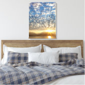 VS, Washington, Seabeck. Zonsondergang Canvas Afdruk (Insitu (Slaapkamer))