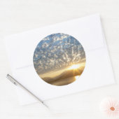 VS, Washington, Seabeck. Zonsondergang Ronde Sticker (Envelop)