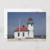 VS, Washington, Seattle, Alki Point Lighthouse, 2 Briefkaart (Voorkant / Achterkant)