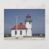 VS, Washington, Seattle, Alki Point Lighthouse, 2 Briefkaart (Voorkant)