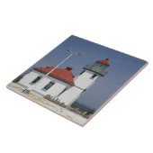 VS, Washington, Seattle, Alki Point Lighthouse, 2 Tegeltje (Zijkant)