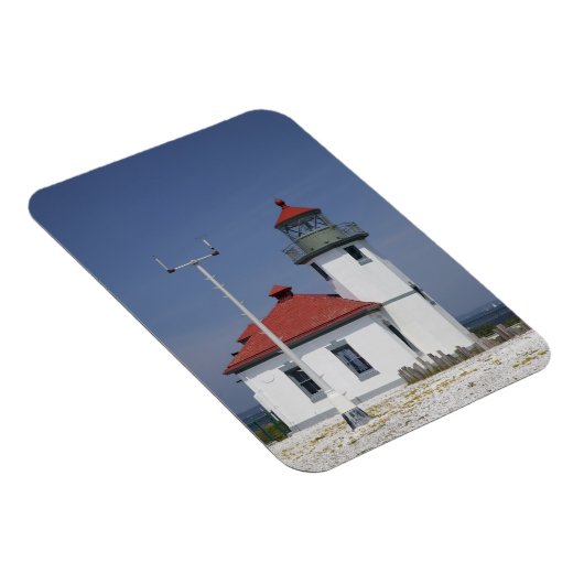VS, Washington, Seattle, Alki Point Lighthouse, Magneet (Rechterzijde)