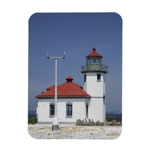 VS, Washington, Seattle, Alki Point Lighthouse, Magneet (Verticaal)
