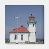 VS, Washington, Seattle, Alki Point Lighthouse, Magneet (Voorkant)