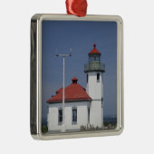 VS, Washington, Seattle, Alki Point Lighthouse, Metalen Ornament (Rechts)