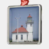 VS, Washington, Seattle, Alki Point Lighthouse, Metalen Ornament (Links)